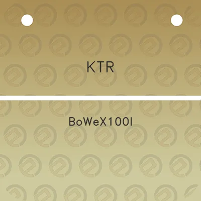 ktr-bowex100i