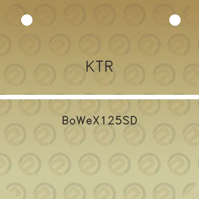 ktr-bowex125sd