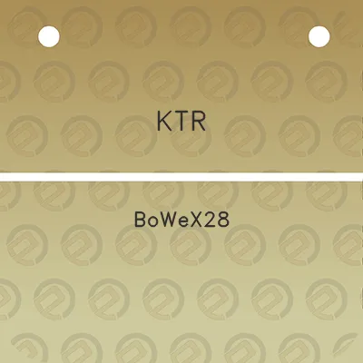 ktr-bowex28