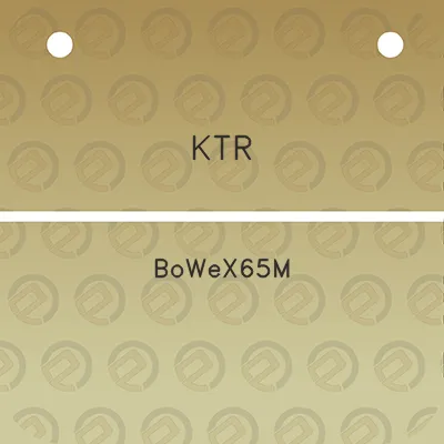 ktr-bowex65m