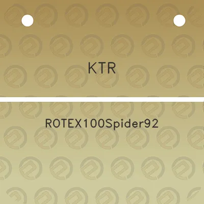 ktr-rotex100spider92