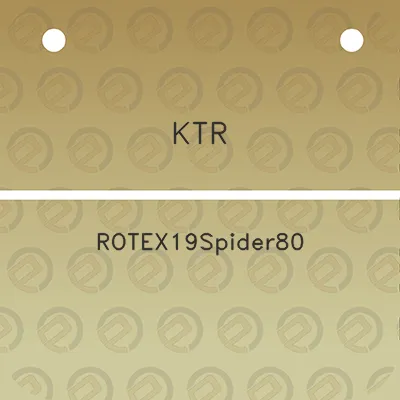 ktr-rotex19spider80