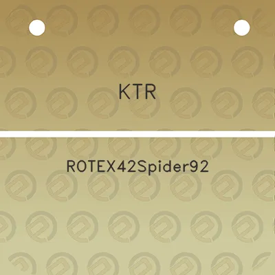 ktr-rotex42spider92