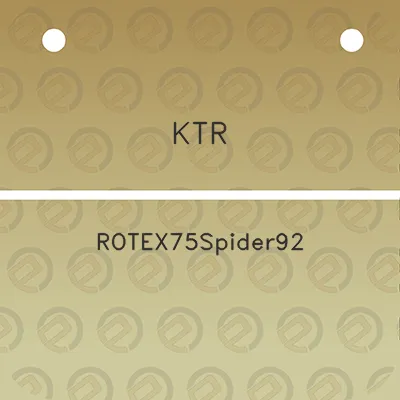 ktr-rotex75spider92