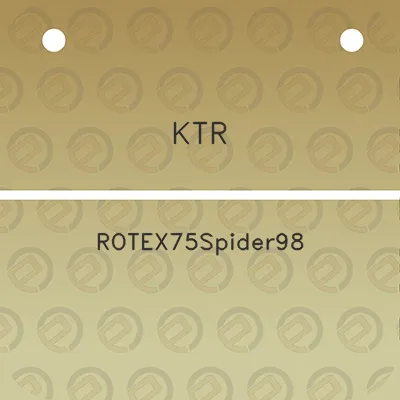 ktr-rotex75spider98