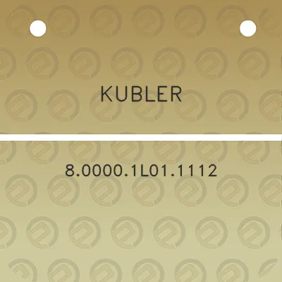 kubler-800001l011112