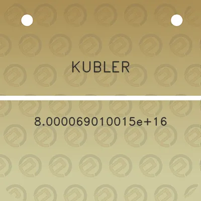 kubler-800e16