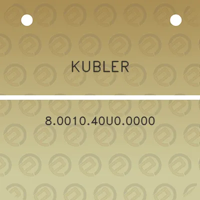 kubler-8001040u00000