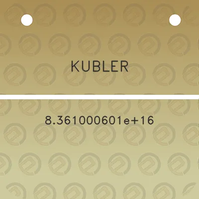 kubler-8361000601e016