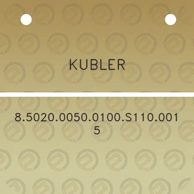 kubler-8502000500100s1100015