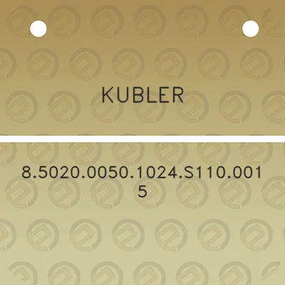 kubler-8502000501024s1100015