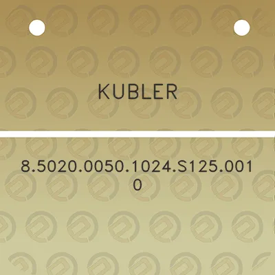 kubler-8502000501024s1250010