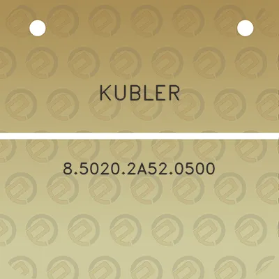 kubler-850202a520500