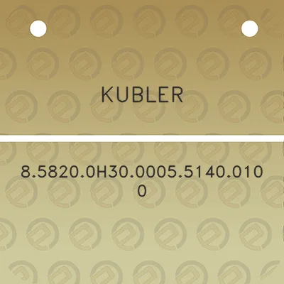 kubler-858200h30000551400100