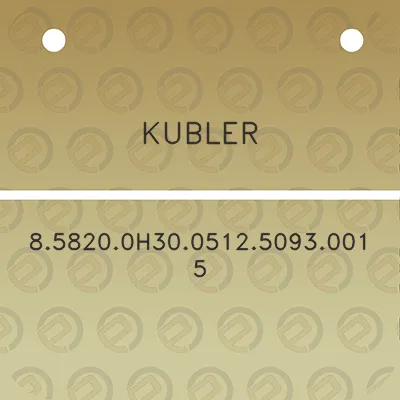 kubler-858200h30051250930015