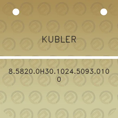 kubler-858200h30102450930100