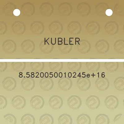 kubler-85820050010245e016