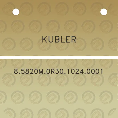 kubler-85820m0r3010240001