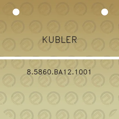 kubler-85860ba121001