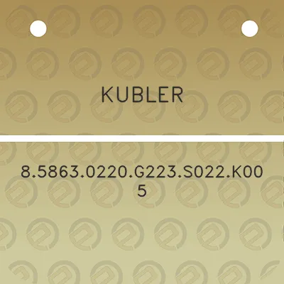 kubler-858630220g223s022k005