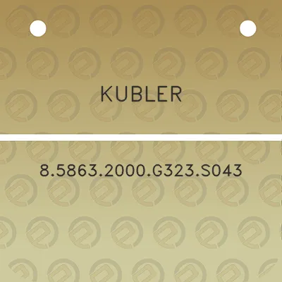 kubler-858632000g323s043