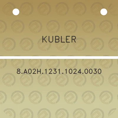 kubler-8a02h123110240030