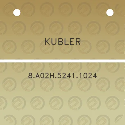 kubler-8a02h52411024