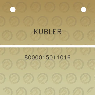 kubler-8000015011016