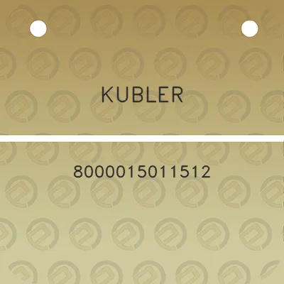 kubler-8000015011512