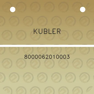 kubler-8000062010003