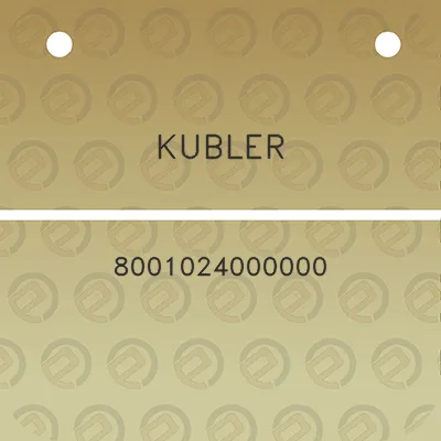 kubler-8001024000000