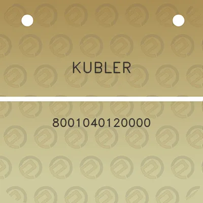 kubler-8001040120000