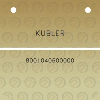 kubler-8001040600000