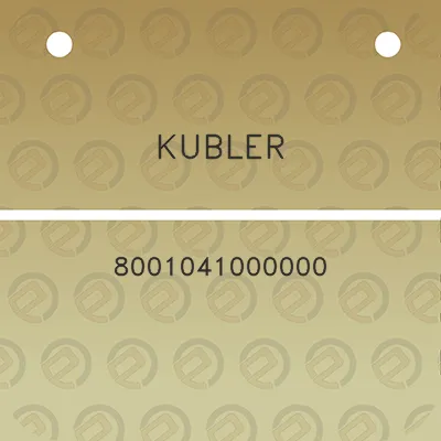 kubler-8001041000000