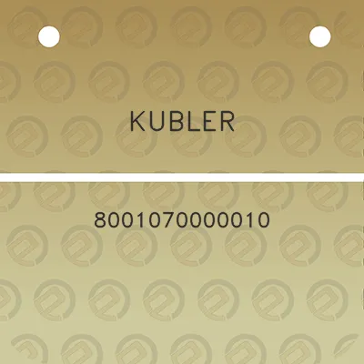 kubler-8001070000010