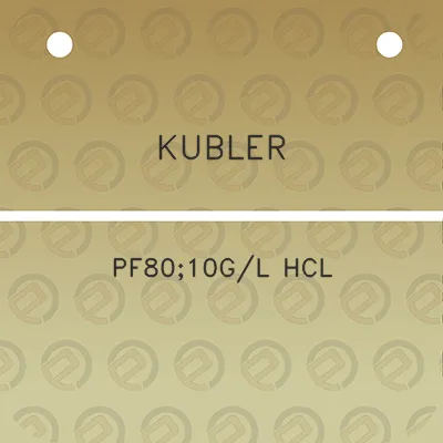 kubler-pf8010gl-hcl