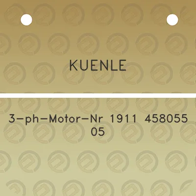 kuenle-3-ph-motor-nr-1911-458055-05