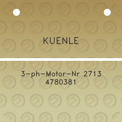 kuenle-3-ph-motor-nr-2713-4780381