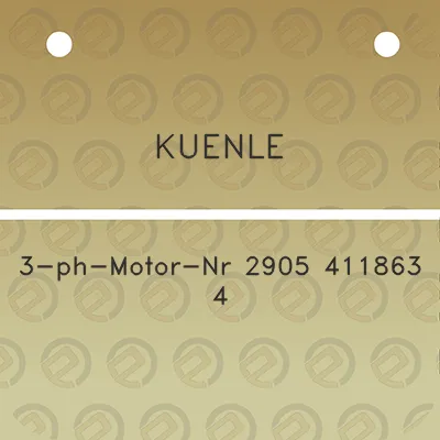 kuenle-3-ph-motor-nr-2905-411863-4