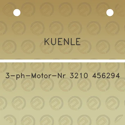 kuenle-3-ph-motor-nr-3210-456294