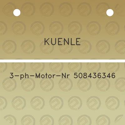 kuenle-3-ph-motor-nr-508436346