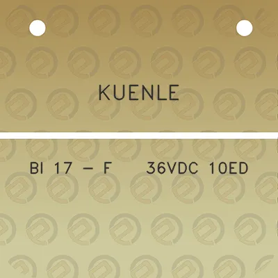 kuenle-bi-17-f-36vdc-10ed