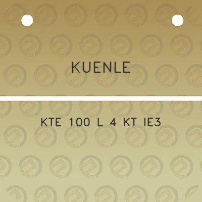 kuenle-kte-100-l-4-kt-ie3