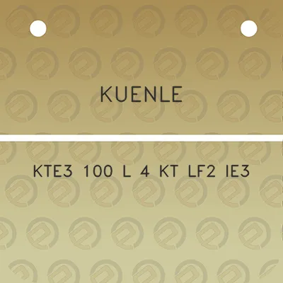 kuenle-kte3-100-l-4-kt-lf2-ie3