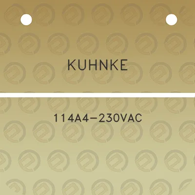 kuhnke-114a4-230vac