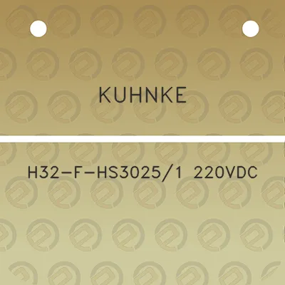 kuhnke-h32-f-hs30251-220vdc