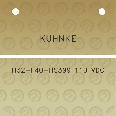 kuhnke-h32-f40-hs399-110-vdc