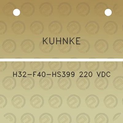 kuhnke-h32-f40-hs399-220-vdc