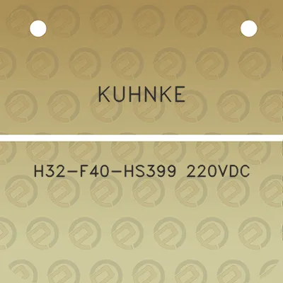 kuhnke-h32-f40-hs399-220vdc