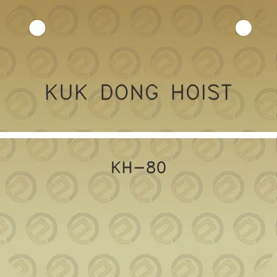 kuk-dong-hoist-kh-80